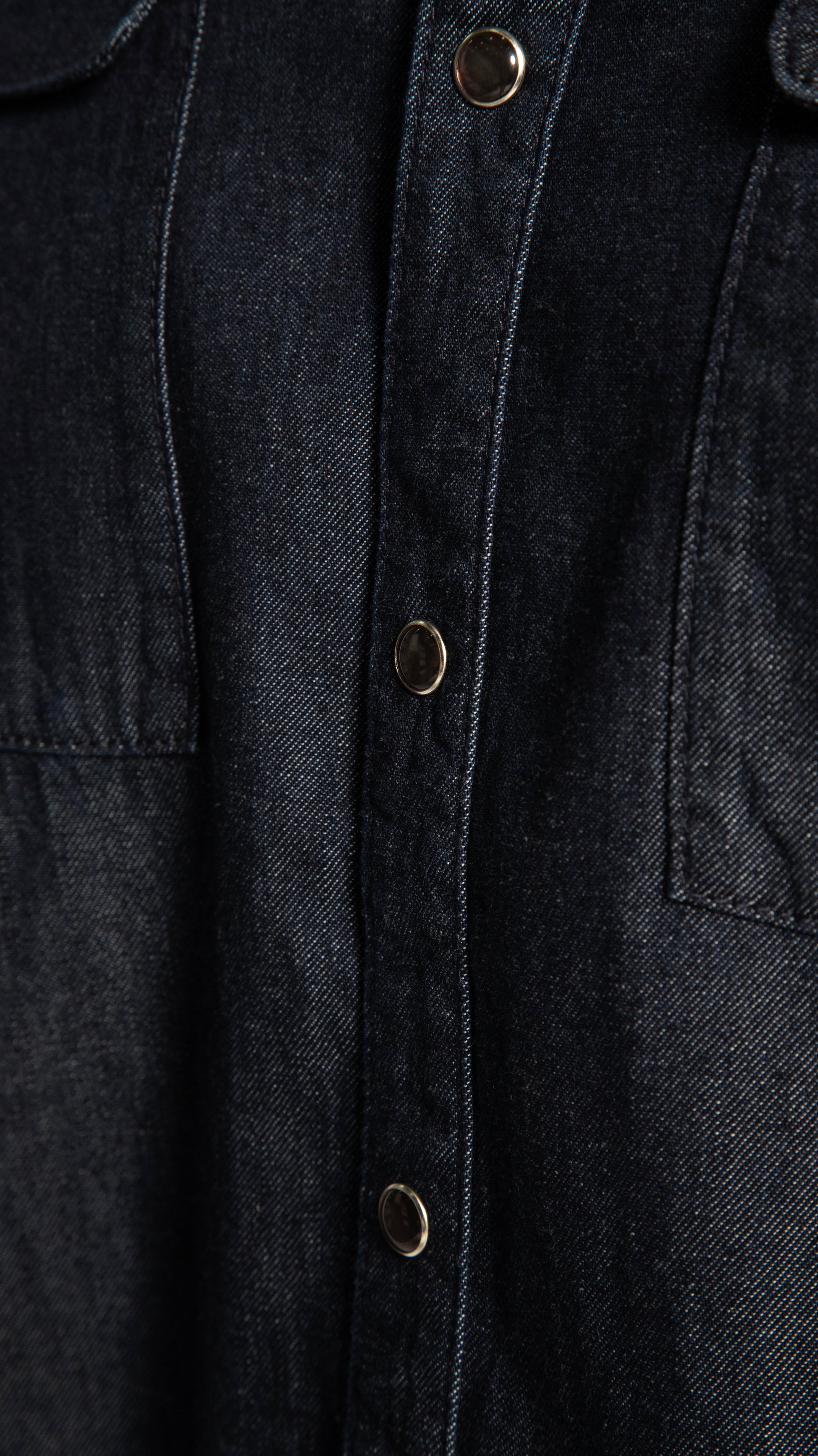 OTD Indigo Denim Short Sleeve Buttoned Shirt - Mann