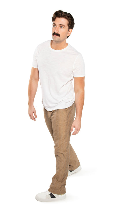 OTD Short Sleeve Crewneck Knit Tee (Chalk) - Mann