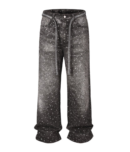 UNDEVELOPED Noir Rhinestone Denim