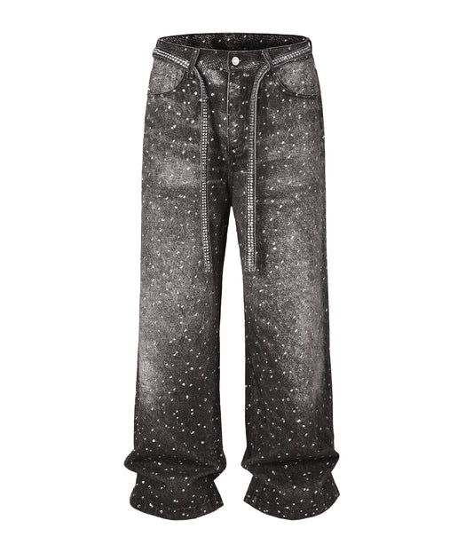 UNDEVELOPED Noir Rhinestone Denim