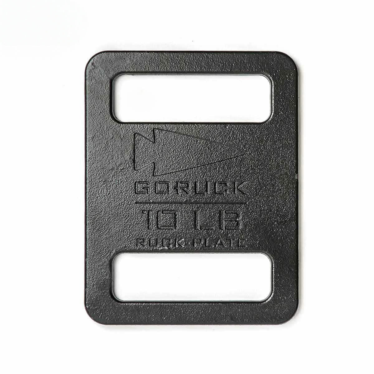 GORUCK 10 LB ruck plate, black steel workout weight, men's fitness gear