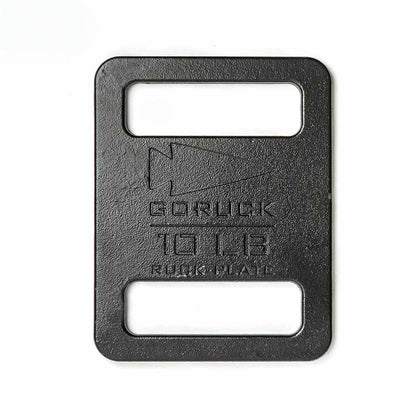 GORUCK 10 LB ruck plate, black steel workout weight, men's fitness gear