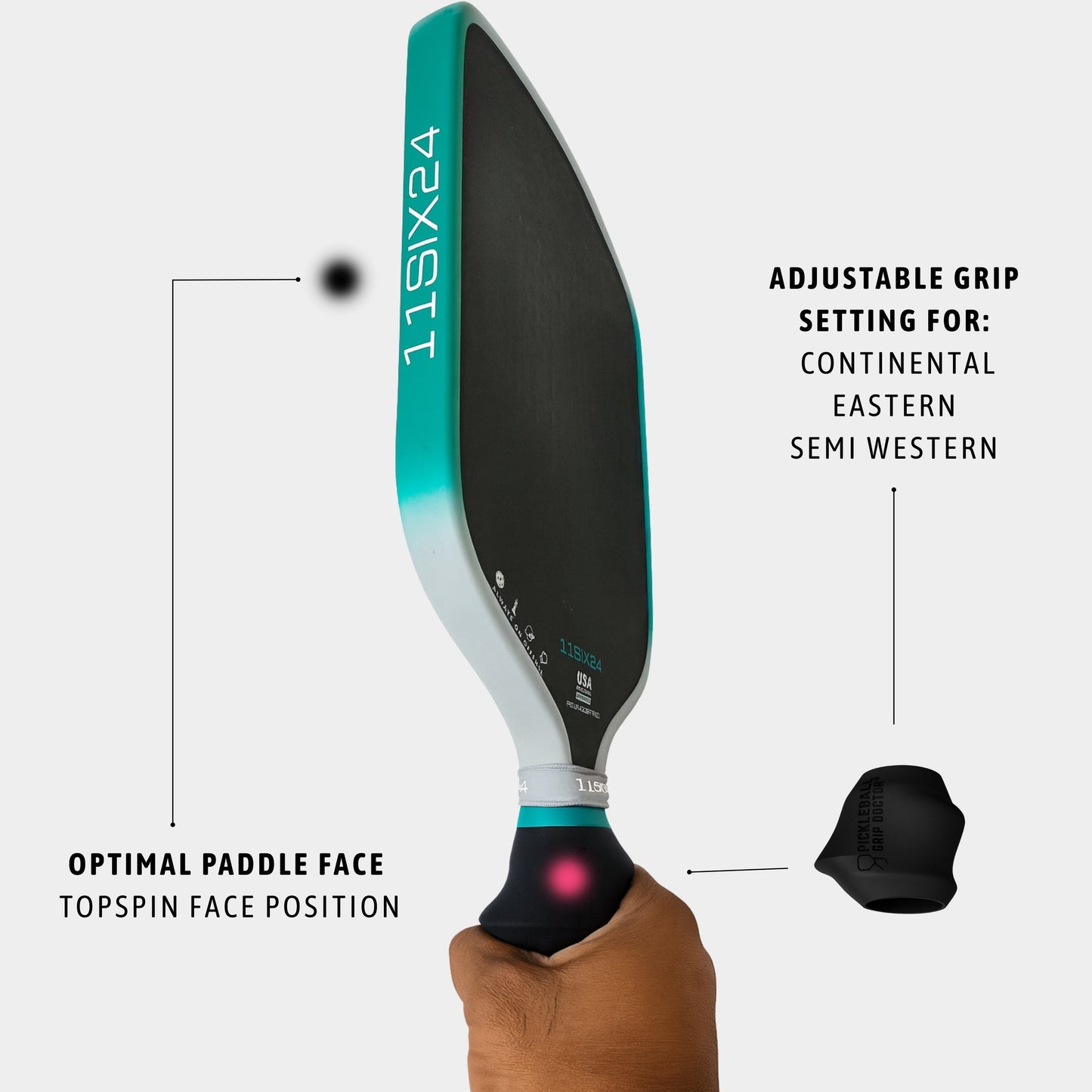 Pickleball Grip Doctor Training Aid - 2 Pack - Mann