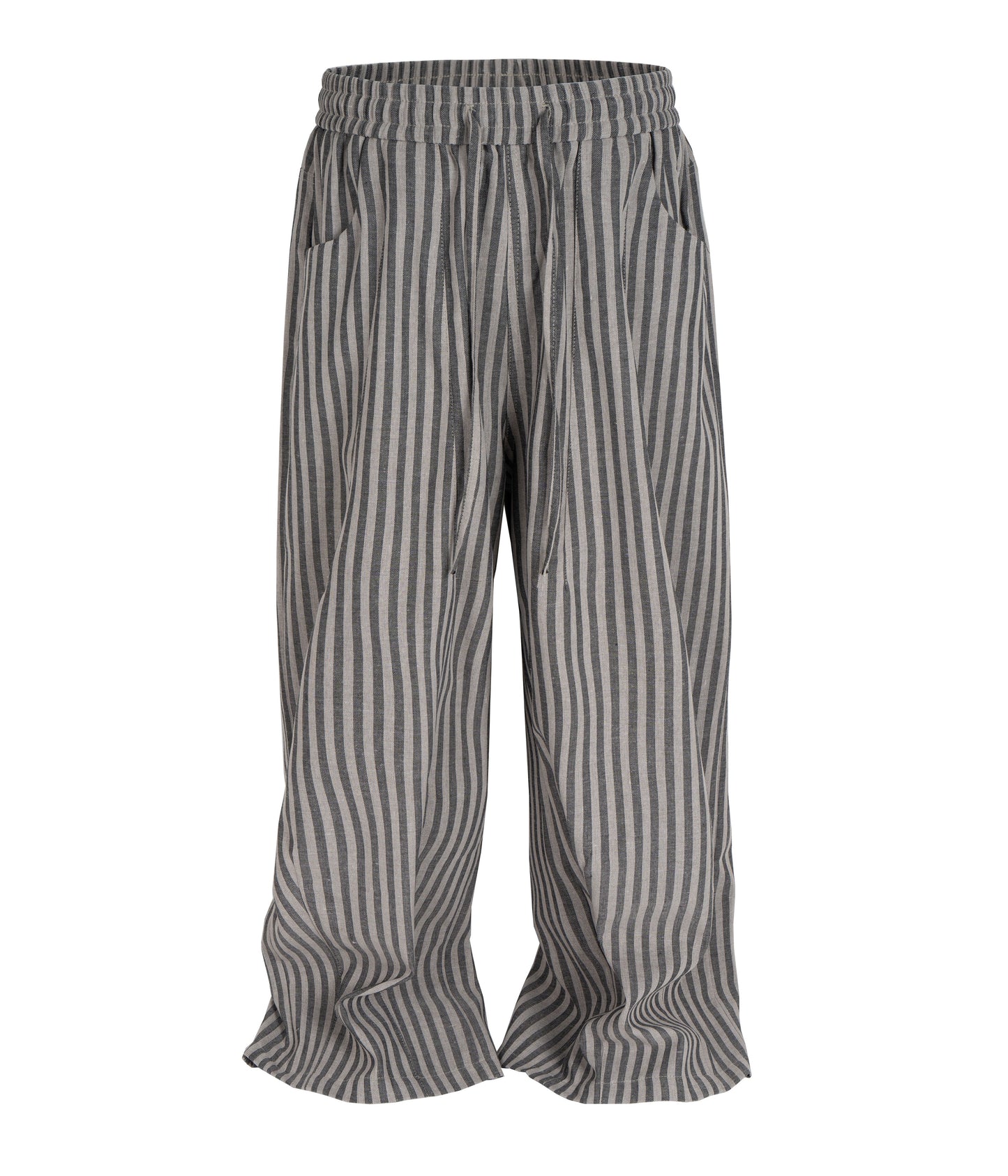UNDEVELOPED Grey Striped Lounge Paints (Unisex)