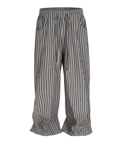 UNDEVELOPED Grey Striped Lounge Paints (Unisex)