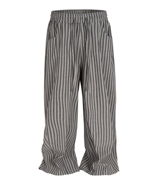 UNDEVELOPED Grey Striped Lounge Paints (Unisex)