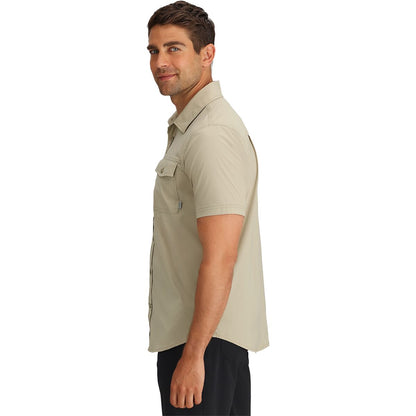 Outdoor Research Way Station Short Sleeve Button Up UPF 30 Shirt