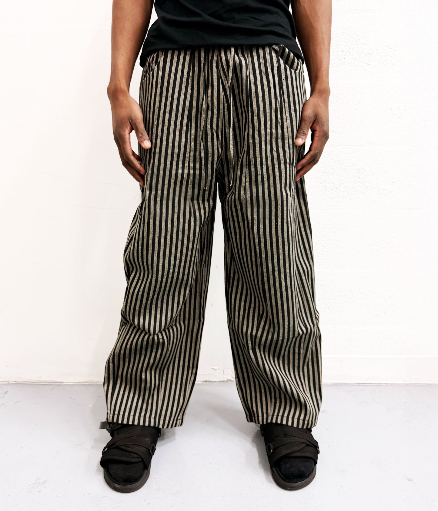 UNDEVELOPED Noir Striped Lounge Pants (Unisex)
