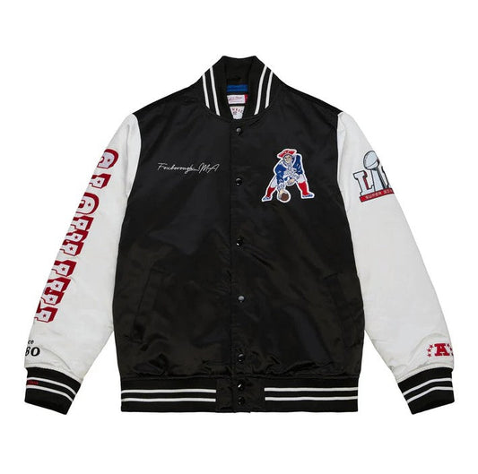 New England Patriots Varsity Satin Jacket