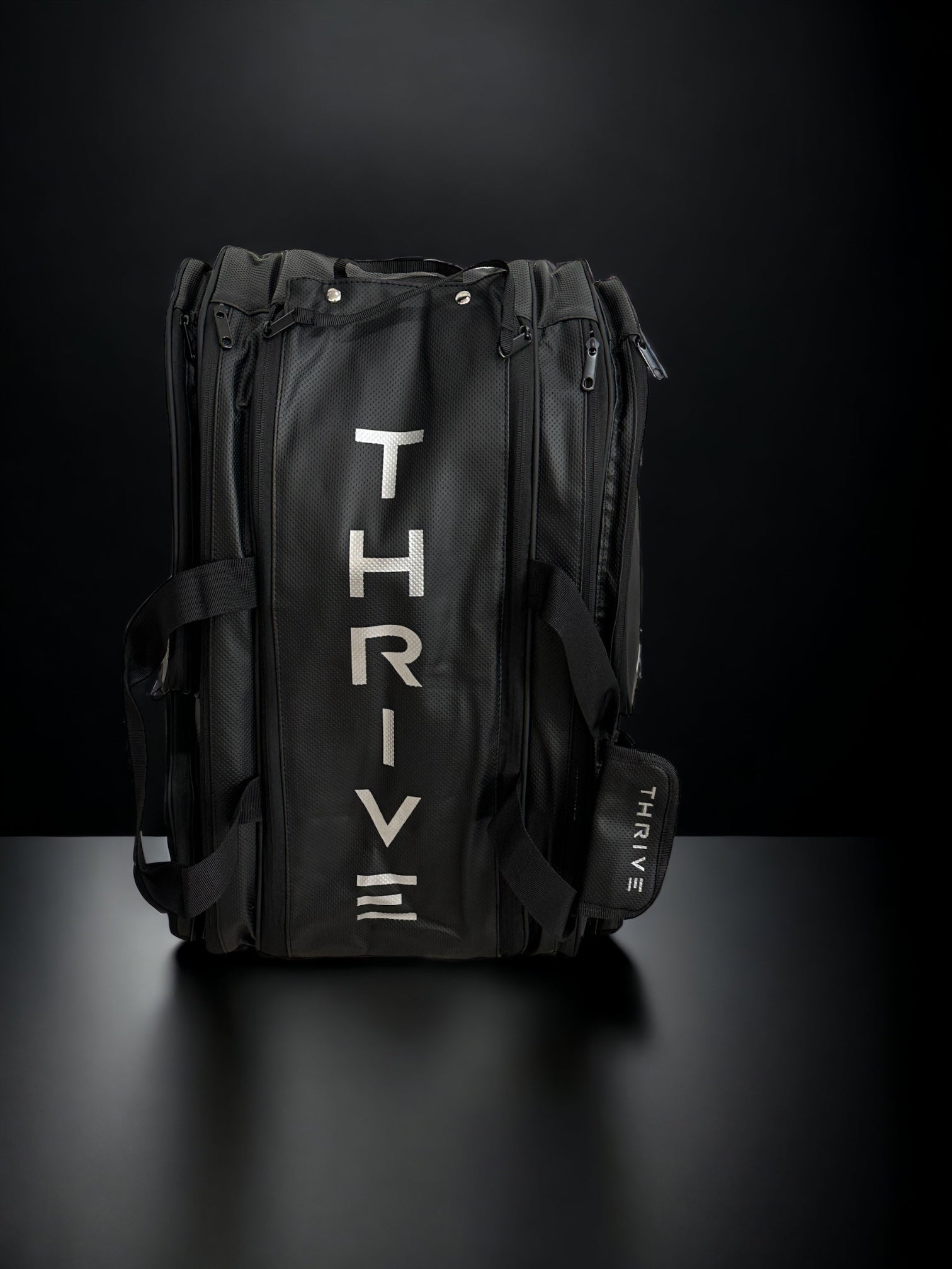 Thrive Pickleball Elite Pro Tour Bag w/ Shoe Bag- BLACK - Mann