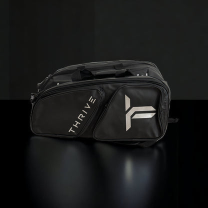 Thrive Pickleball Elite Pro Tour Bag w/ Shoe Bag- BLACK - Mann