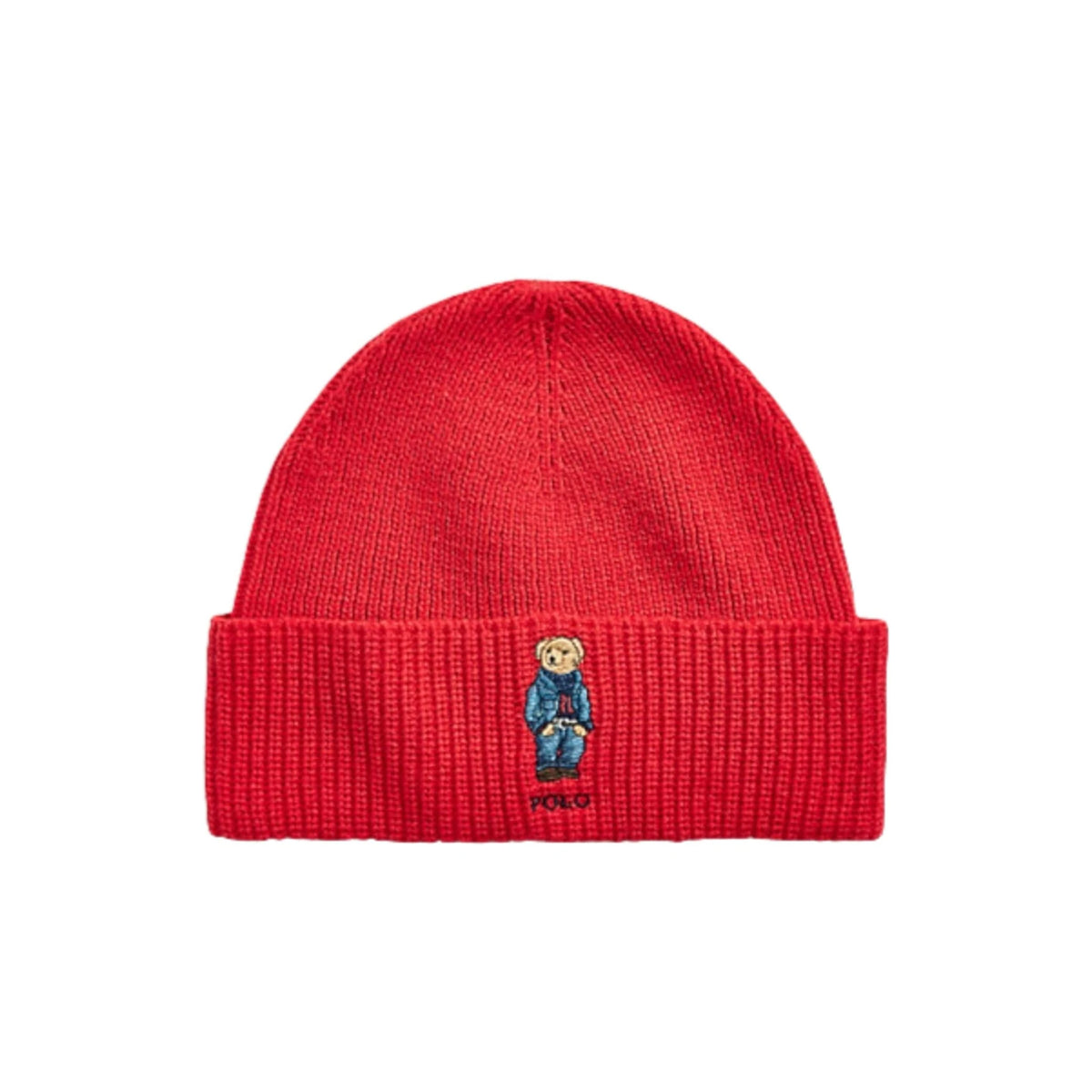 Polo Ralph Lauren Solid Denim Bear Beanie 'Red'