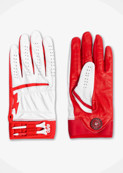 Byrd Golf Glove ∞ White/Red