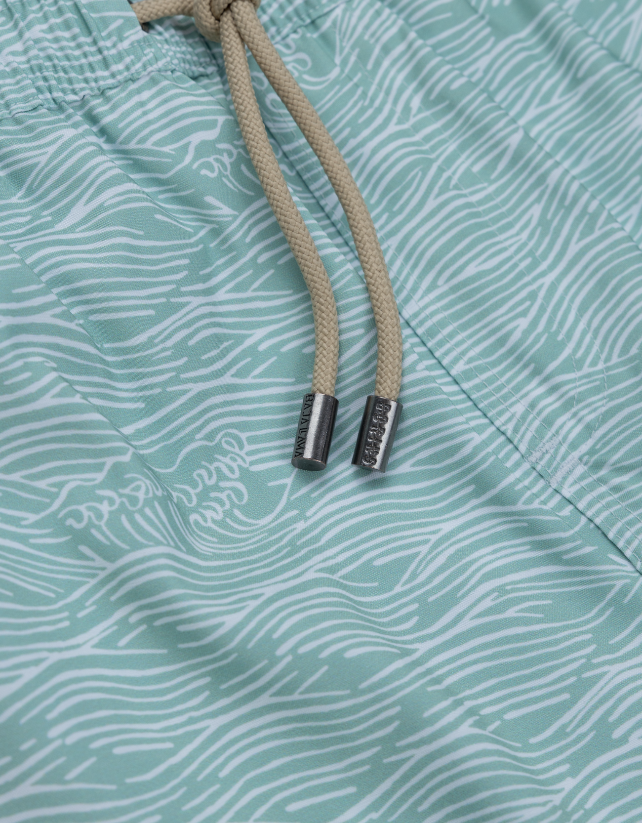 Baja Llama Roll Tides Fern Green - Stretch Swimsuit