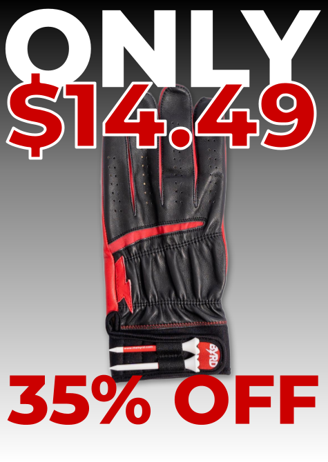 Byrd Golf Glove ∞ Black/Red