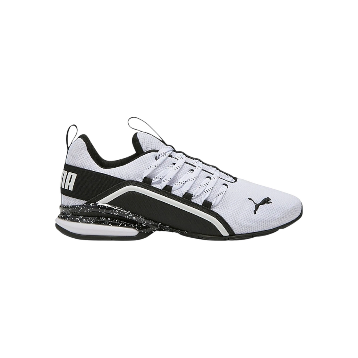 Size 8.5M Puma Axelion Cyber City Men Sneakers White/Black