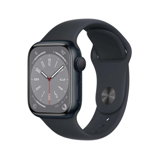 Refurbished Apple Watch Series 8 GPS + Cellular, 41mm Midnight Aluminum Case with Midnight Sport Band