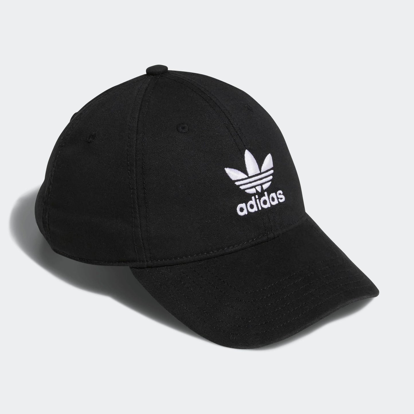 Adidas Originals Black Relaxed Strap-Back Cap