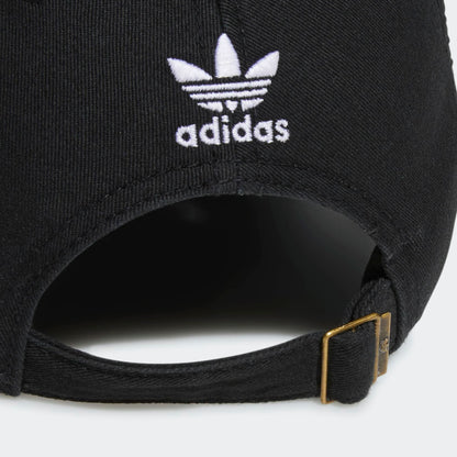 Adidas Originals Black Relaxed Strap-Back Cap