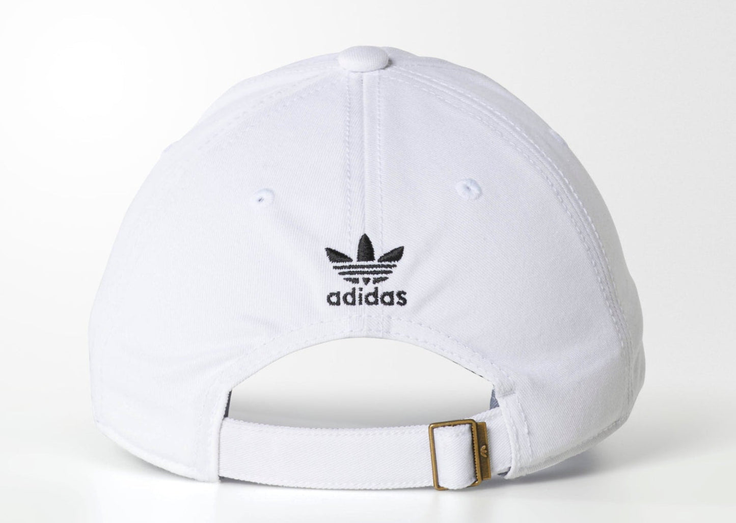 Adidas Originals White Relaxed Strap-Back Hat