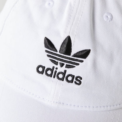 Adidas Originals White Relaxed Strap-Back Hat