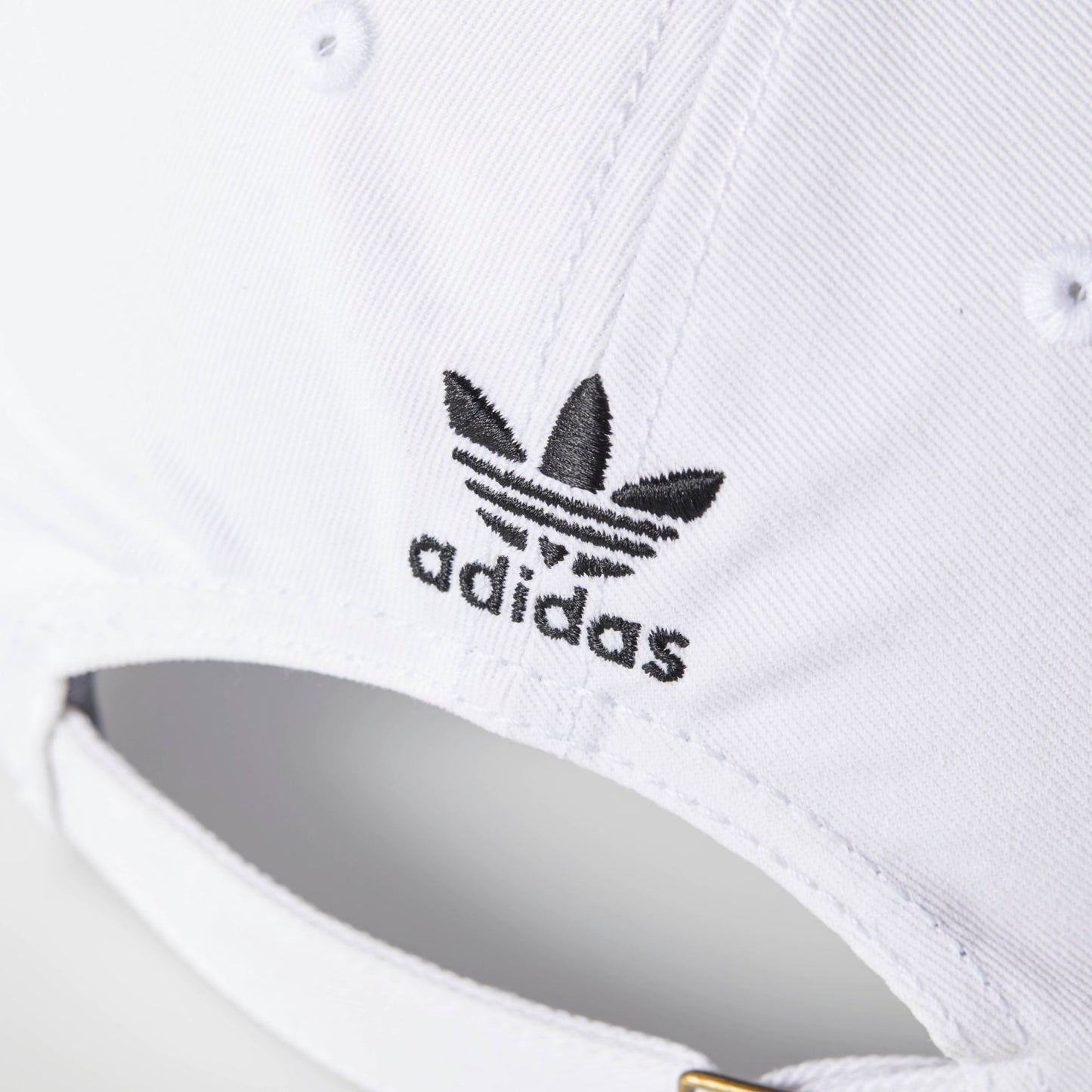 Adidas Originals White Relaxed Strap-Back Hat