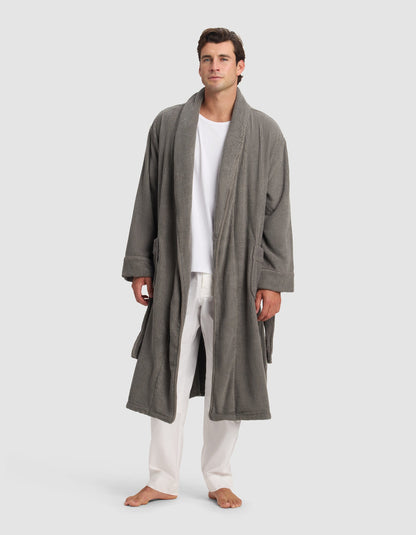 Cozy Earth Ribbed Terry Bath Robe