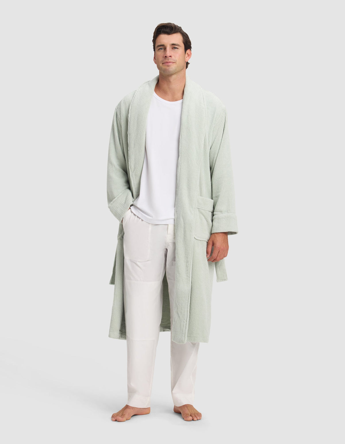 Cozy Earth Ribbed Terry Bath Robe
