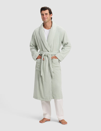 Cozy Earth Ribbed Terry Bath Robe