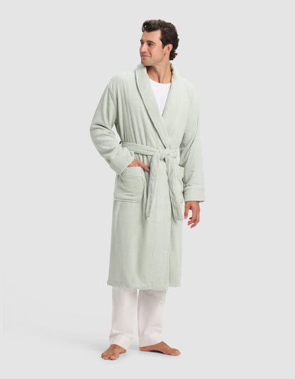 Cozy Earth Ribbed Terry Bath Robe