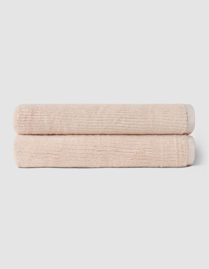 Cozy Earth Ribbed Terry Bath Towel Set