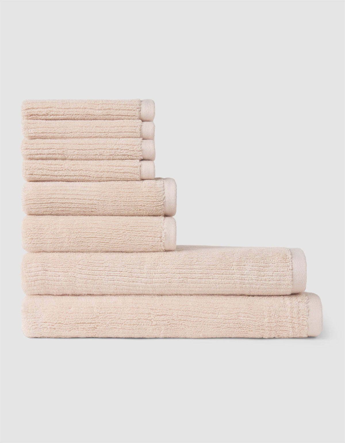 Cozy Earth Ribbed Terry Bath Towel Set
