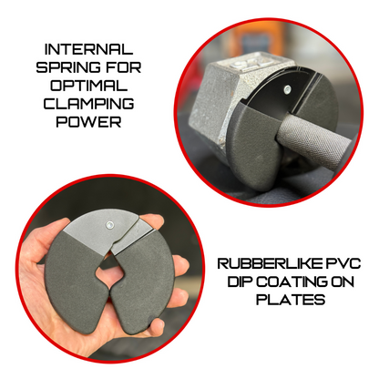 Micro Gainz Double Pack of PVC Dip Coated 1.25LB & 2.5LB Dumbbell Fractional Weight Plates