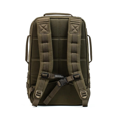 Ranger green GORUCK 20L backpack with padded straps, featured on MANN men’s marketplace