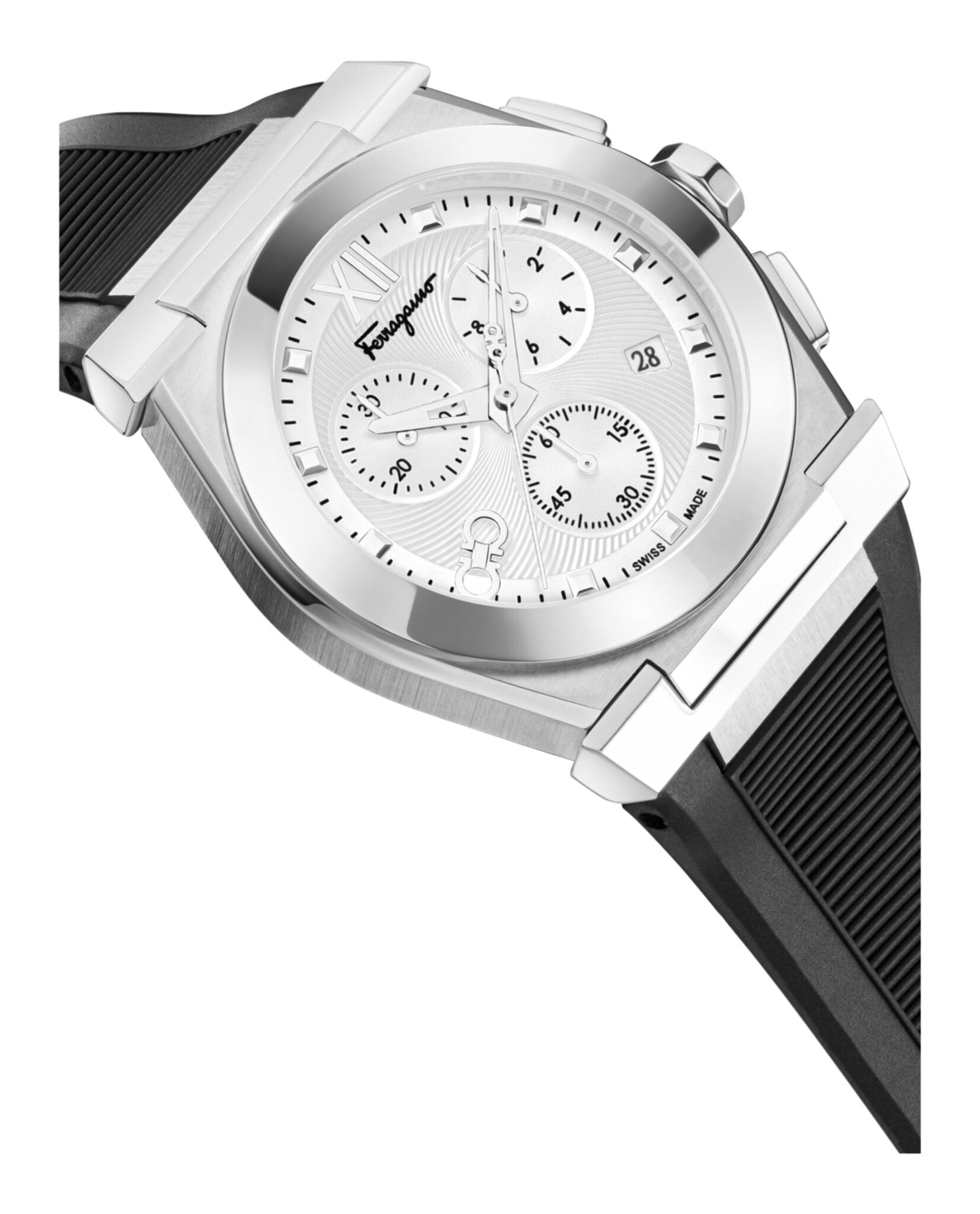 Ferragamo Vega Chrono Silicone Watch