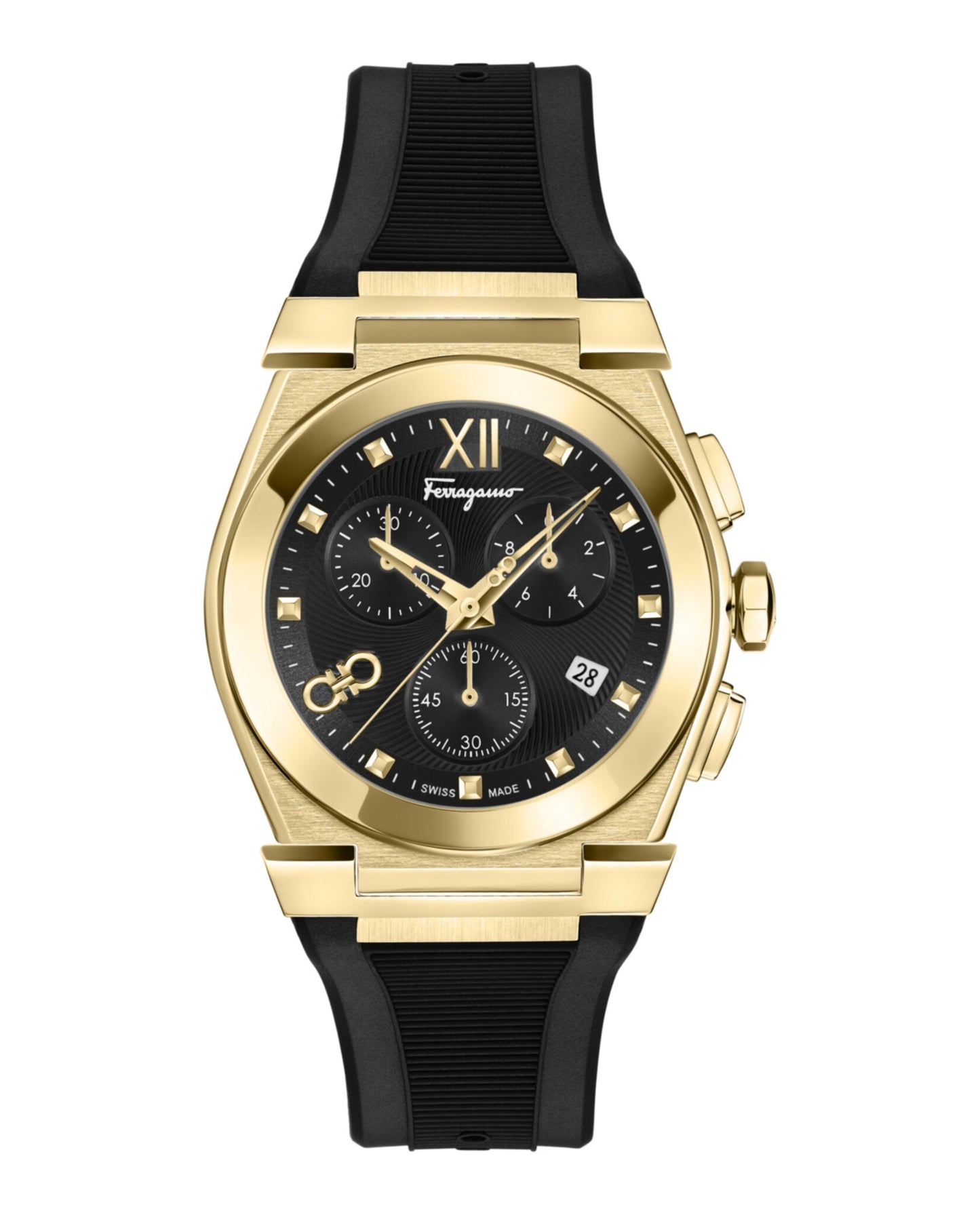 Ferragamo Vega Chrono Silicone Watch