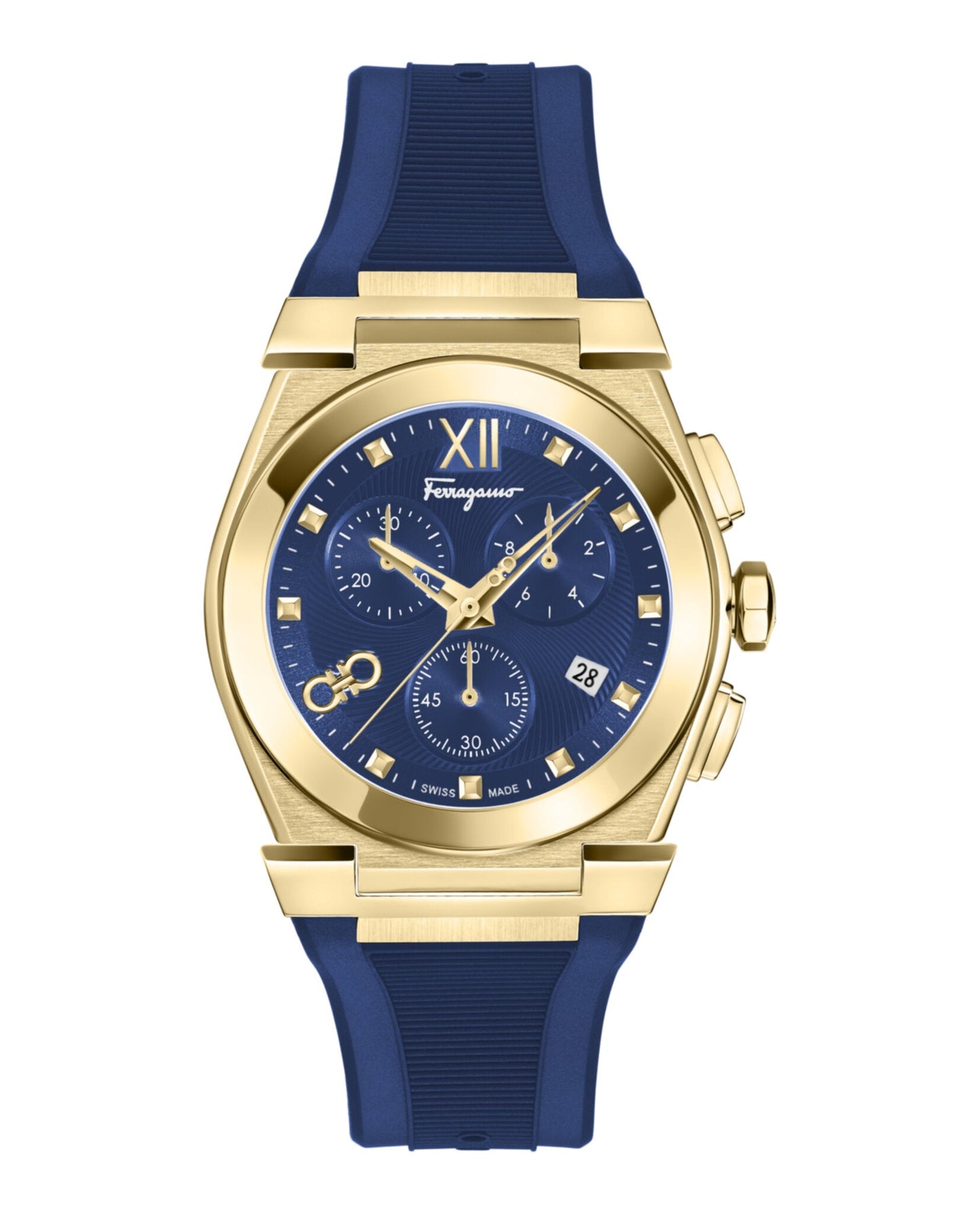 Ferragamo Vega Chrono Silicone Watch