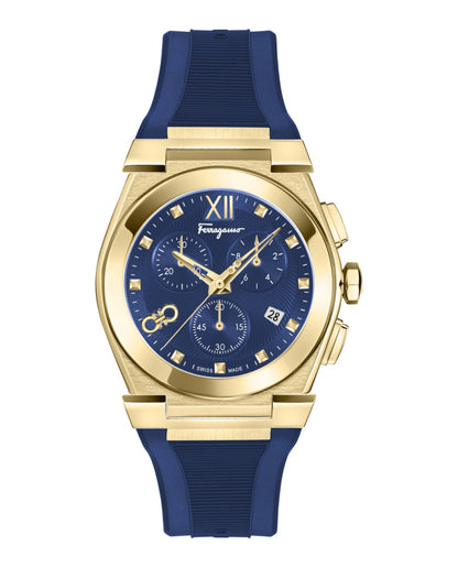 Ferragamo Vega Chrono Silicone Watch