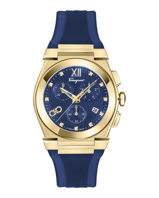 Ferragamo Vega Chrono Silicone Watch