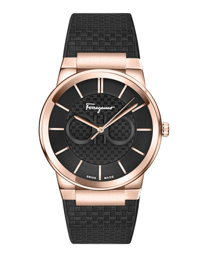 Ferragamo  Sapphire Silicone Watch