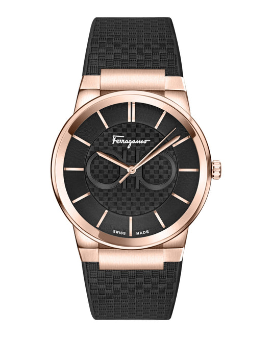 Ferragamo  Sapphire Silicone Watch