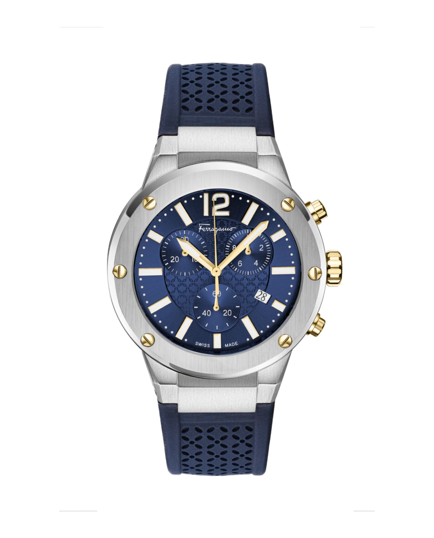 Ferragamo F-80 Chrono Silicone Watch