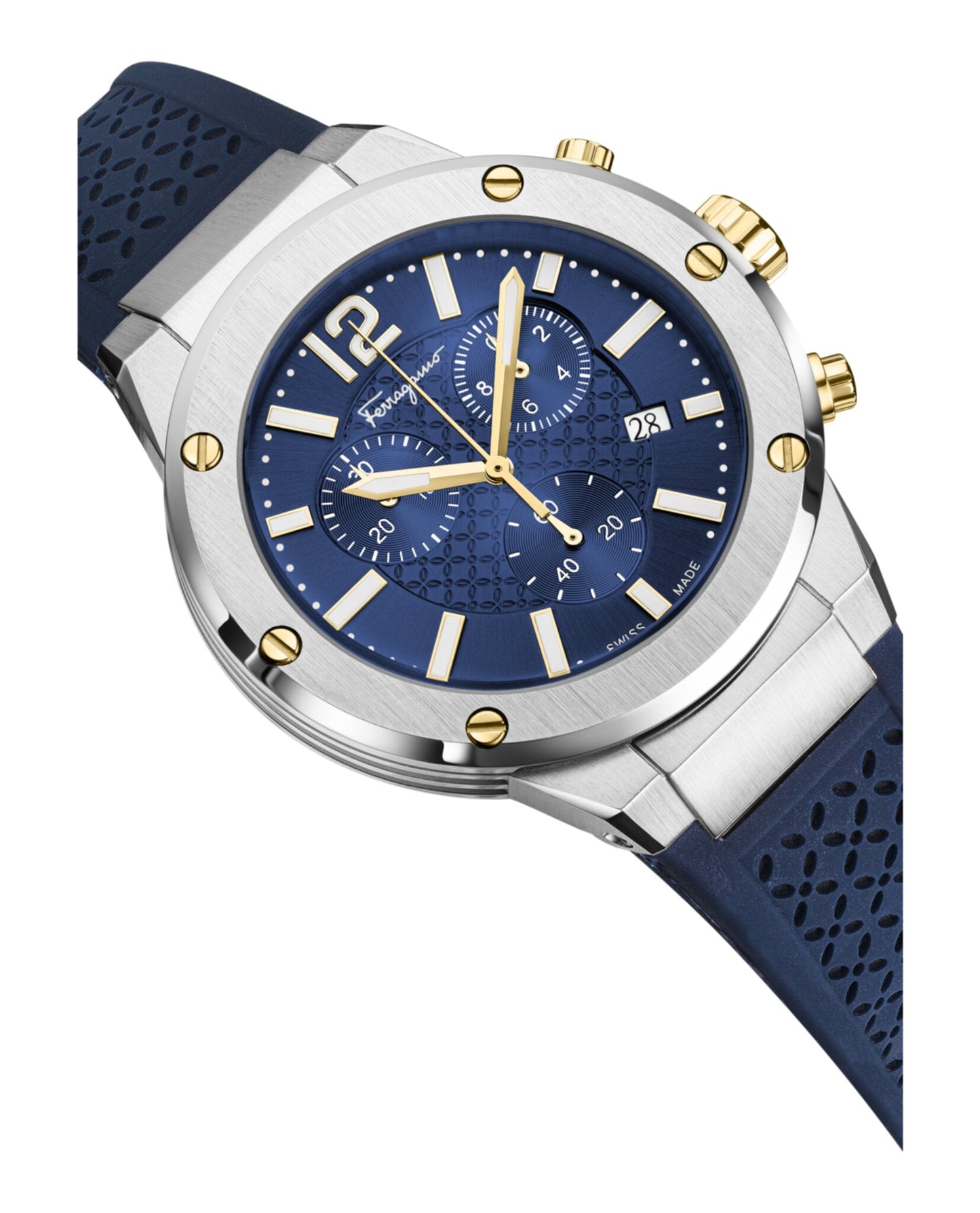 Ferragamo F-80 Chrono Silicone Watch
