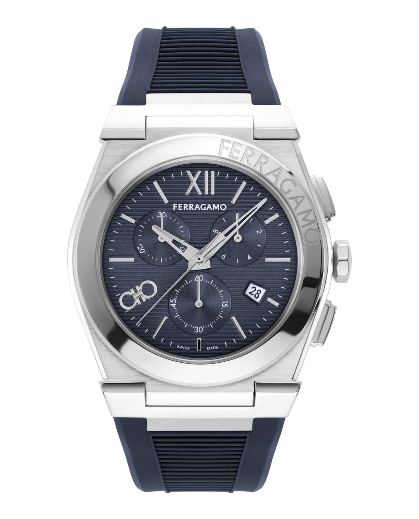 Ferragamo Vega Chrono Silicone Watch