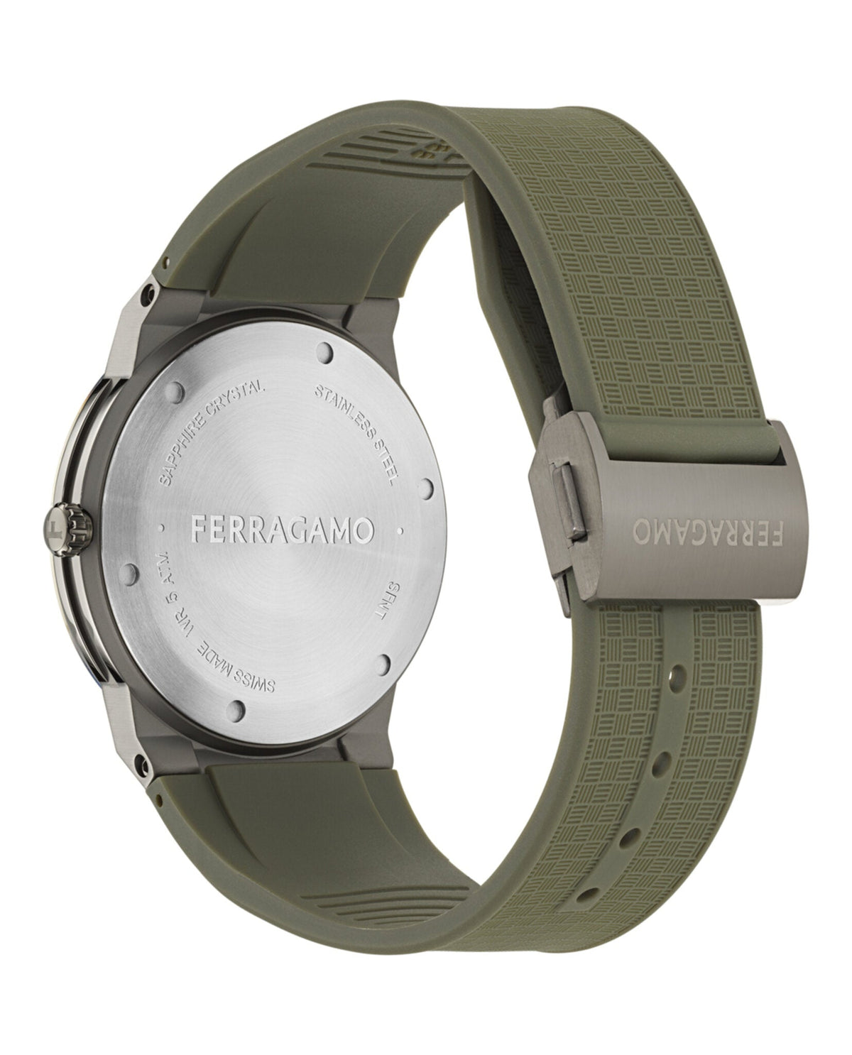 Ferragamo  Sapphire Logo Recycled PU Watch