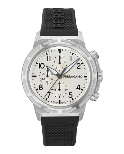 Ferragamo  Sport Chrono Silicone Watch