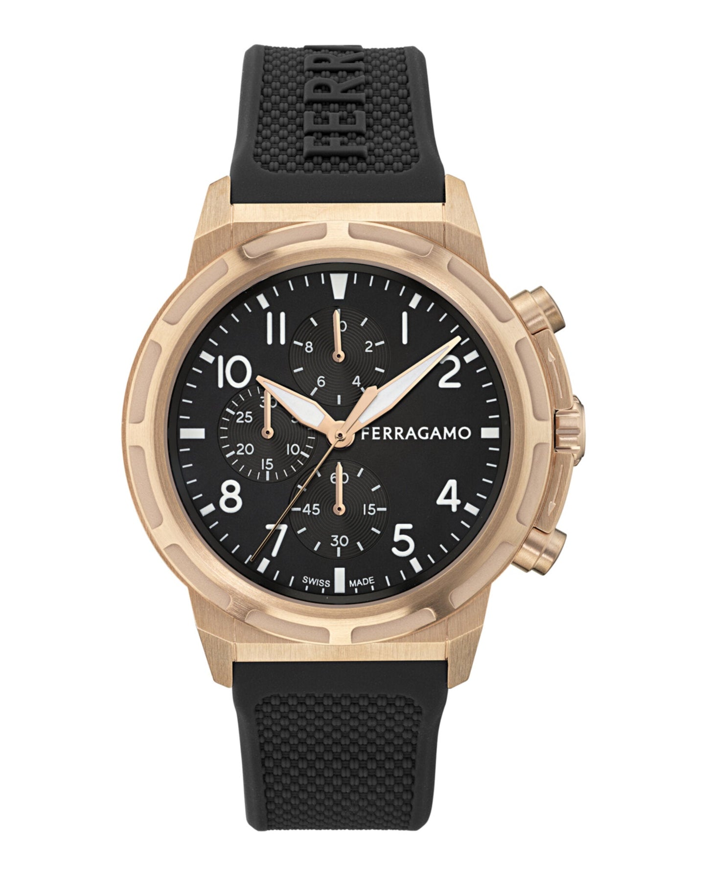 Ferragamo  Sport Chrono Silicone Watch