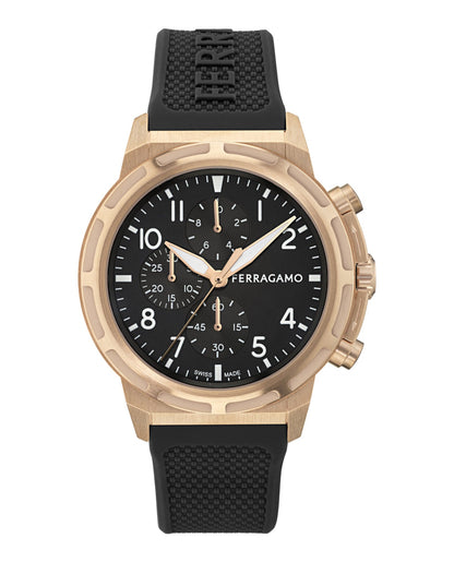Ferragamo  Sport Chrono Silicone Watch
