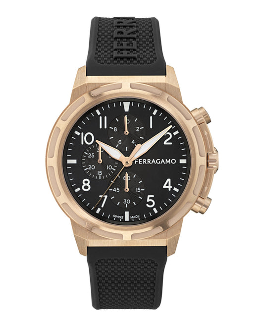 Ferragamo  Sport Chrono Silicone Watch