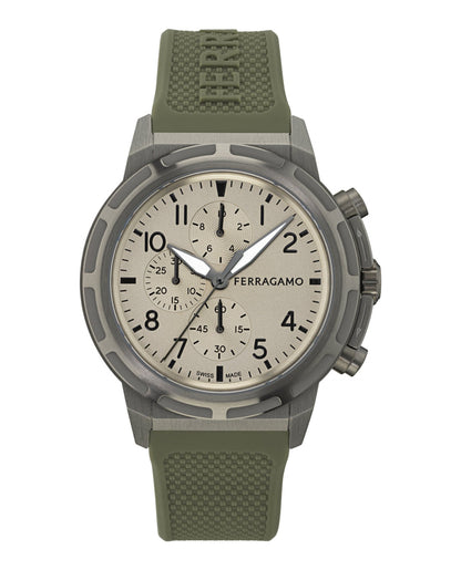 Ferragamo  Sport Chrono Silicone Watch